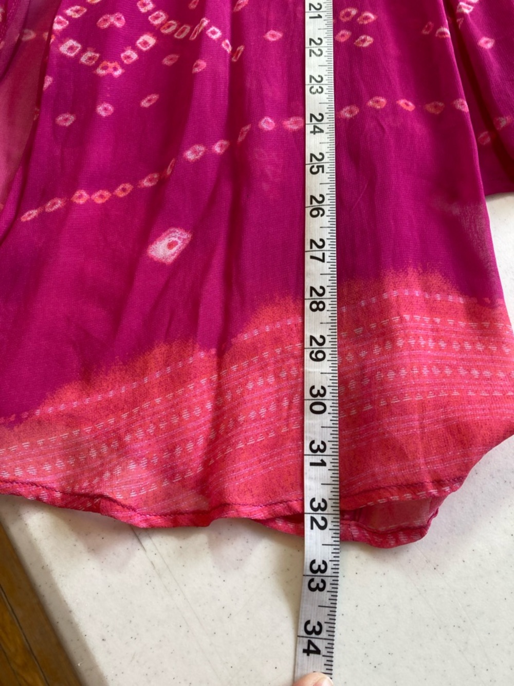 Soft Surroundings Pink to Magenta Ombre Open Kimono - Picture 9 of 9